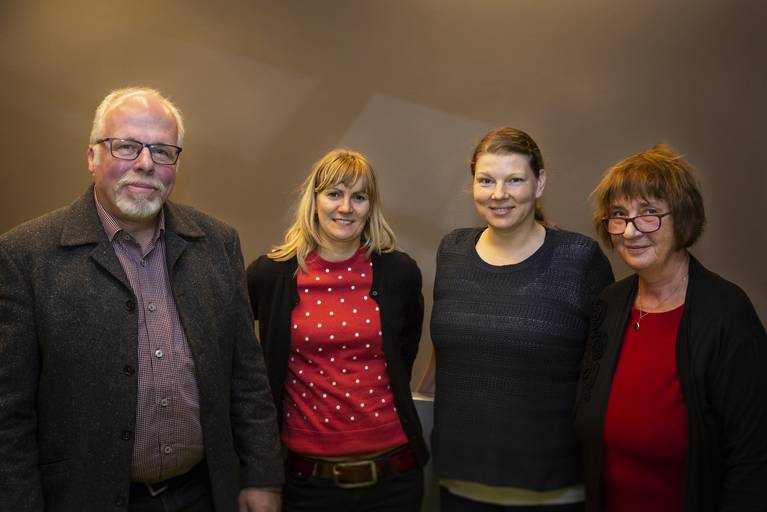 Vorstand der Fördergesellschaft TdJW: Andreas Schlüter, Maren Jütz, Annelie Richter, Andrea Reuter (v.l.n.r.)